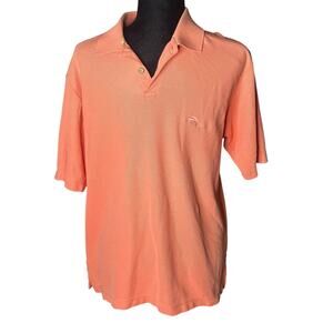 Tommy Bahama Coral color size men's medium Polo shirt